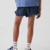 Barneshorts i bomullsgasdenim med volanger