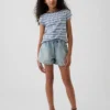 Barneshorts i denim med høy midje