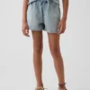 Barneshorts i denim med høy midje