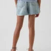 Barneshorts i denim med høy midje