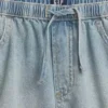 Barneshorts i denim med høy midje