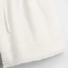 Barneshorts i lin og bomull med blonder