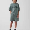 Barneshorts i tykk, myk bomullsjersey