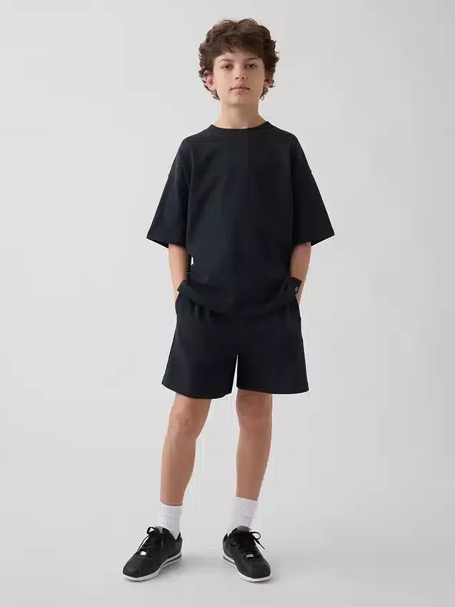 Barneshorts i tykk, myk bomullsjersey