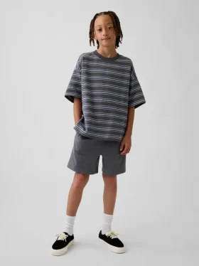 Barneshorts i tykk, myk bomullsjersey