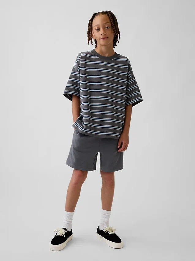 Barneshorts i tykk, myk bomullsjersey
