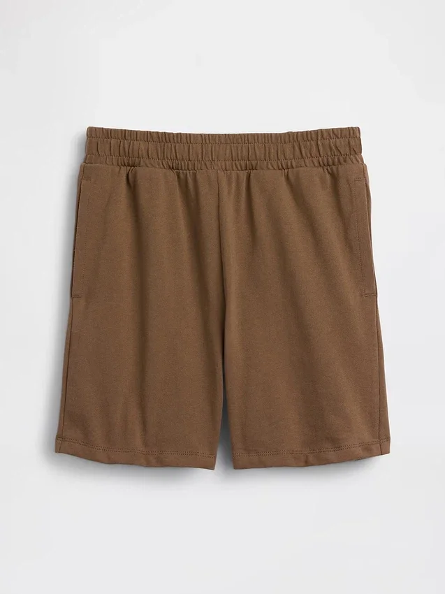 Barneshorts i tykk, myk bomullsjersey