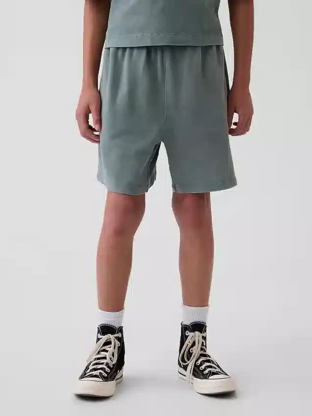 Barneshorts i tykk, myk bomullsjersey