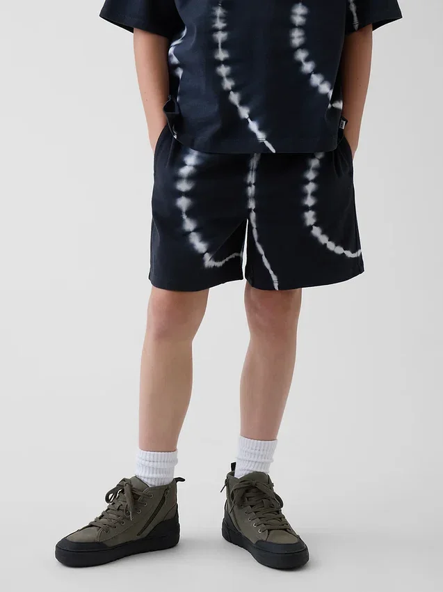 Barneshorts i tykk, myk bomullsjersey