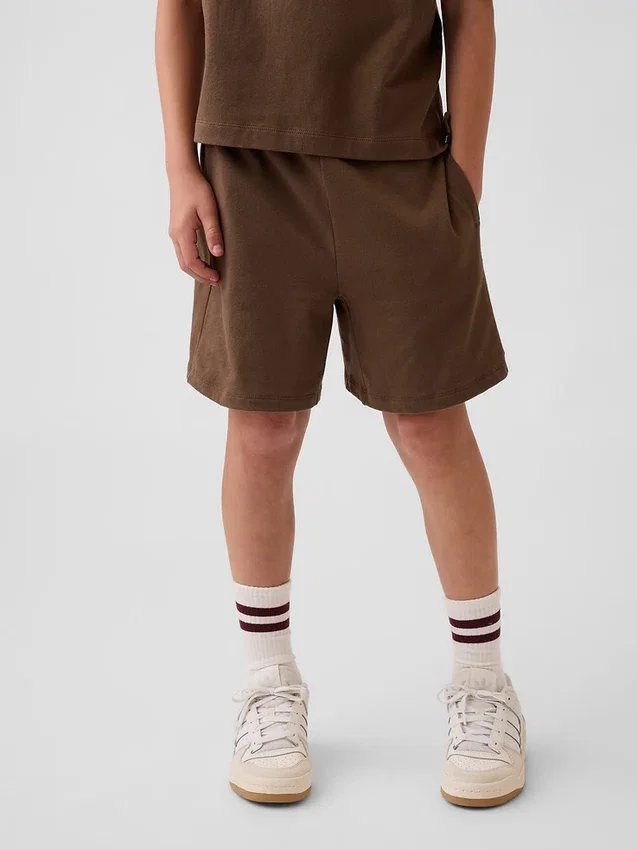 Barneshorts i tykk, myk bomullsjersey