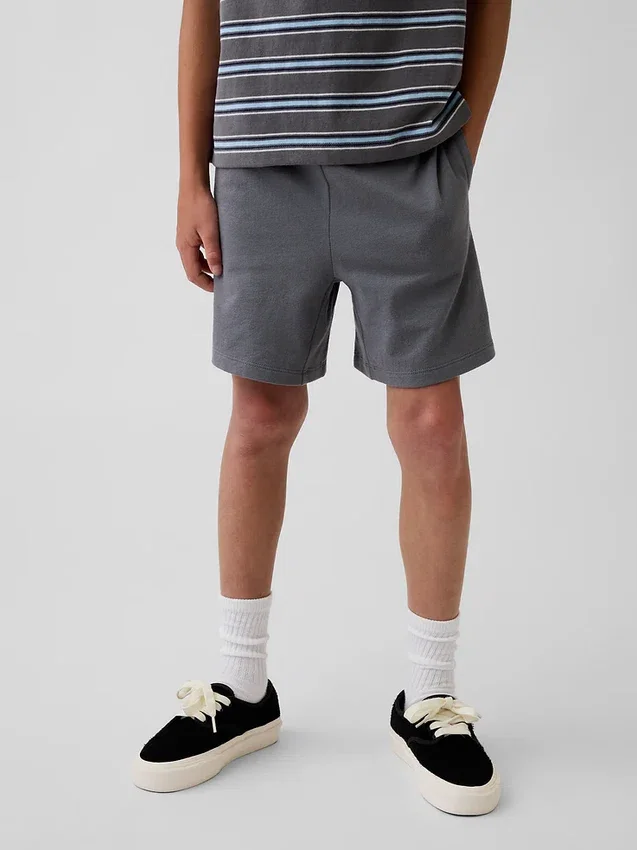 Barneshorts i tykk, myk bomullsjersey