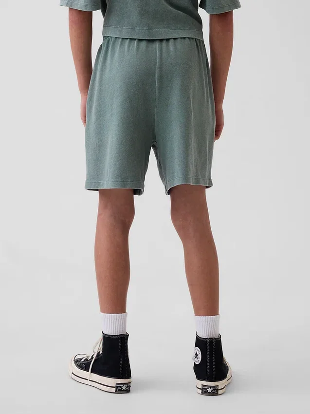 Barneshorts i tykk, myk bomullsjersey