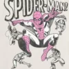 Barnespider-Man-T-skjorte med grafisk motiv av vintage-poseringer