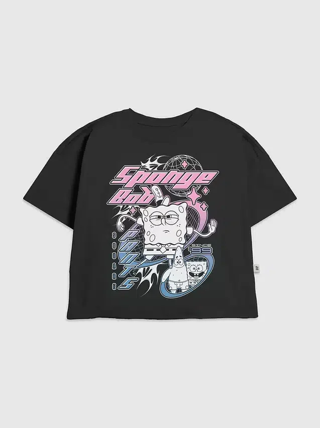 Barnespongebob Y2K-grafisk T-skjorte