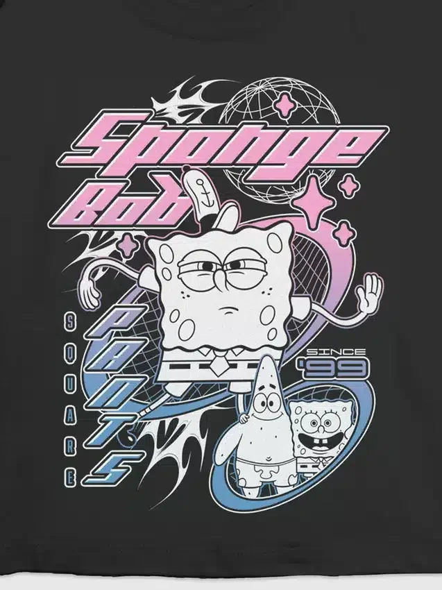 Barnespongebob Y2K-grafisk T-skjorte