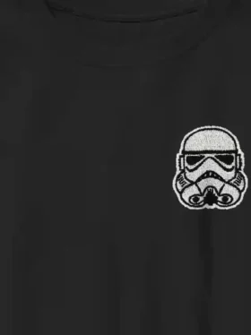 Barnestørrelse Star Wars-T-skjorte med brodert Stormtrooper-motiv