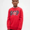 Barnesweatshirt med grafisk logo