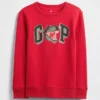 Barnesweatshirt med grafisk logo