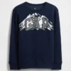 Barnesweatshirt med grafisk logo