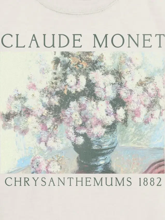 Barnet-skjorte med «Monet Floral»-motiv