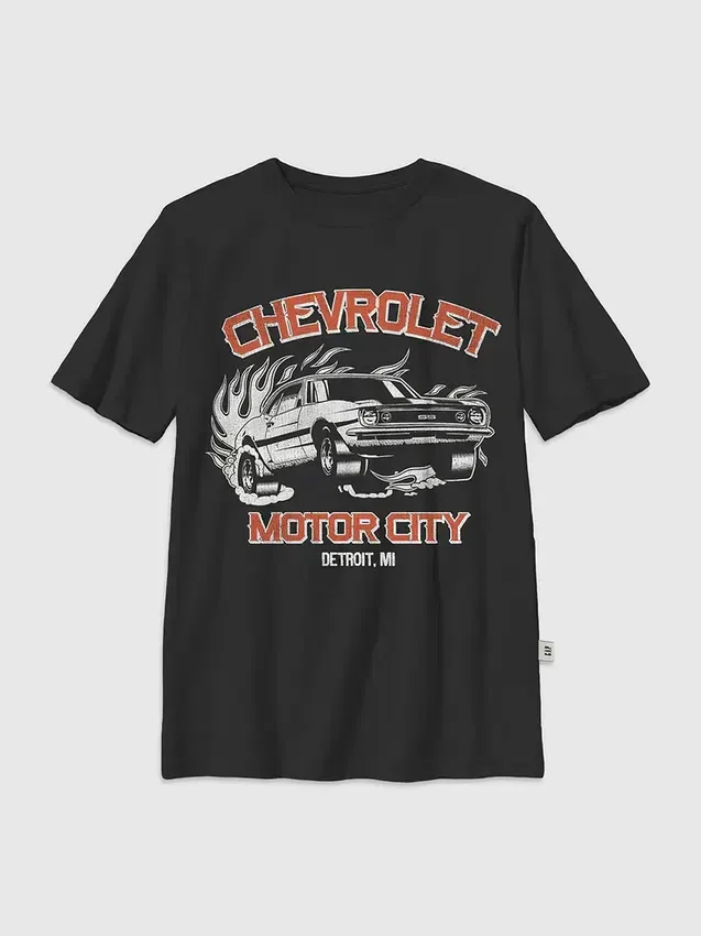 Barnet-T-skjorte med Chevrolet-motiv