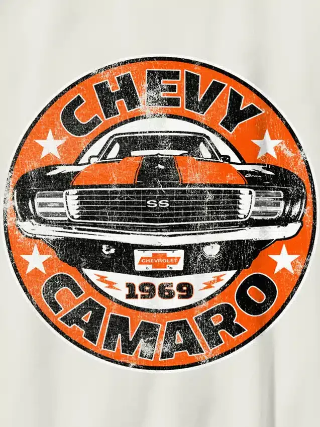 Barnet-T-skjorte med Chevy Camaro-motiv