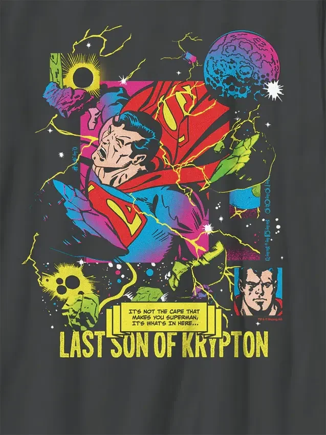 Barnet-T-skjorte med «Superman: Son of Krypton»-motiv