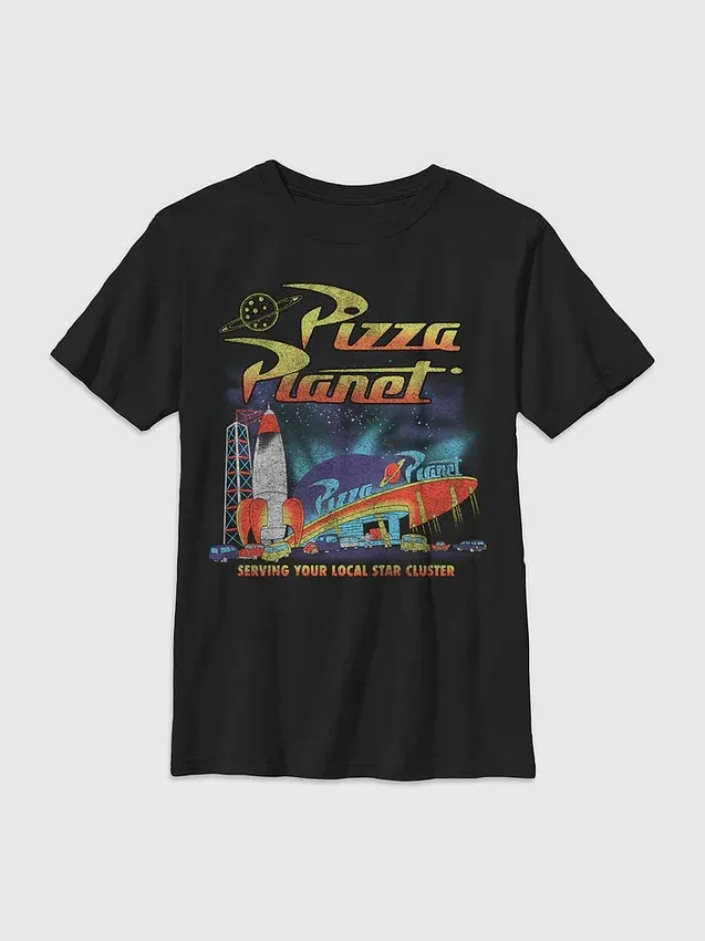 Barnet-T-skjorte med «Toy Story: Pizza Planet»-motiv