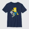 Barnetrøye med Bart Simpson-fotballmotiv