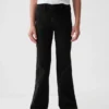 Barnjeans med høy midje og utvidet ben i 70-tallsstil
