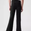 Barnjeans med høy midje og utvidet ben i 70-tallsstil