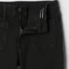 Barnjeans med høy midje og utvidet ben i 70-tallsstil