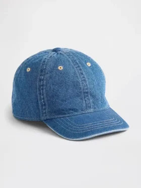 Baseballcap i denim for barn