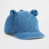 Baseballcap i denim med bjørn for småbarn