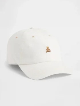 Baseballcap i denim med Brannan Bear
