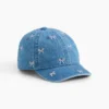 Baseballcap i denim med sløyfe for Baby og Småbarn
