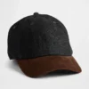 Baseballcap i denim og kordfløyel