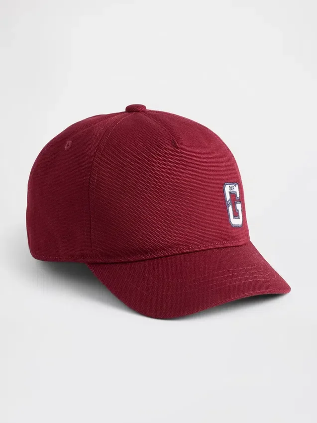Baseballcap i økologisk bomull med logo for barn