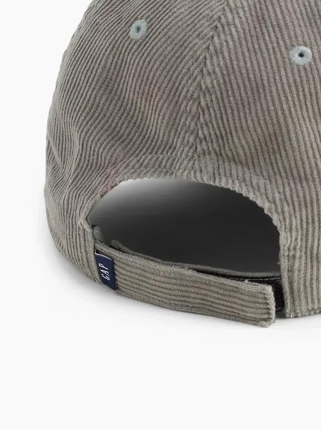 Baseballcap i kordfløyel for barn