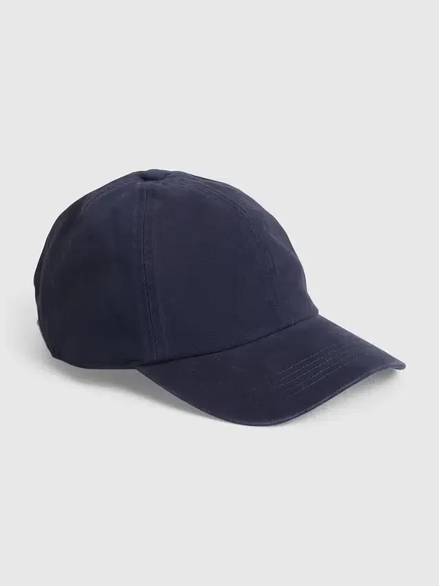 Baseballcap i vasket økologisk bomull