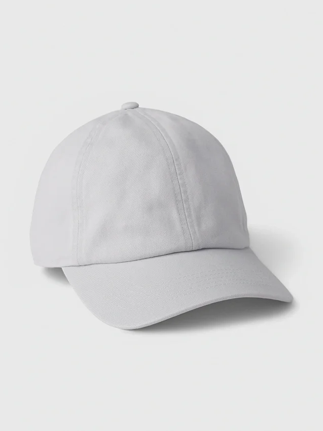 Baseballcap i vasket økologisk bomull