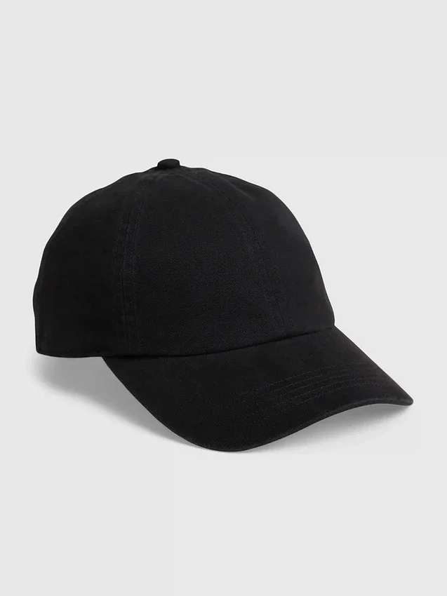 Baseballcap i vasket økologisk bomull