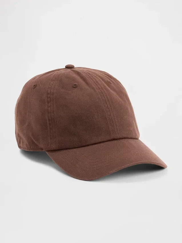 Baseballcap i voksbehandlet lerret