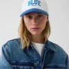 Baseballcap med blå logo