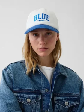 Baseballcap med blå logo