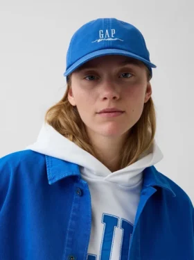 Baseballcap med blå logo