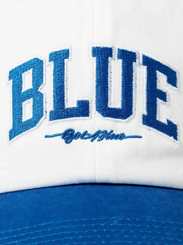 Baseballcap med blå logo