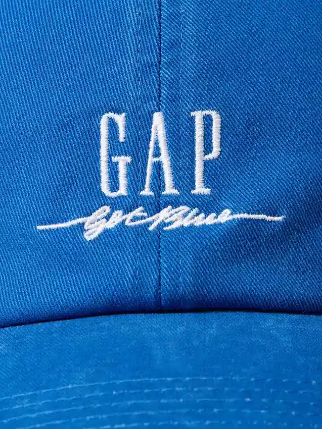 Baseballcap med blå logo
