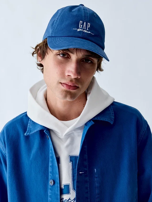 Baseballcap med blå logo