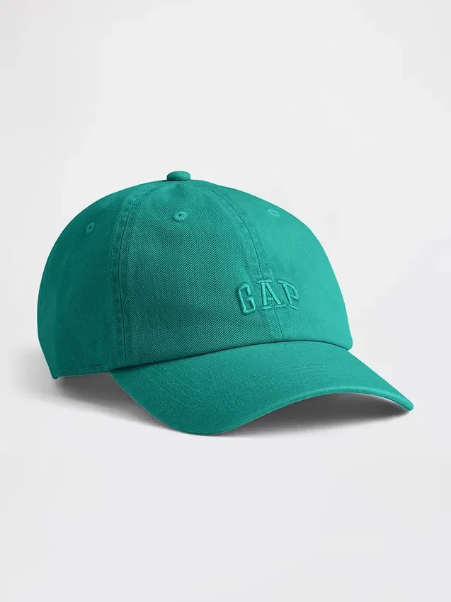 Baseballcap med vasket logo